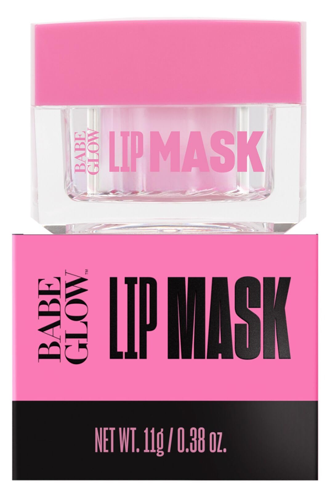 Babe Original Babe Glow Fragrance-Free Lip Sleeping Mask for Softer Lips, Hyaluronic Acid & Antioxidant Infused for Smoother, Moisturized Lips, Unscented, Cruelty-Free…