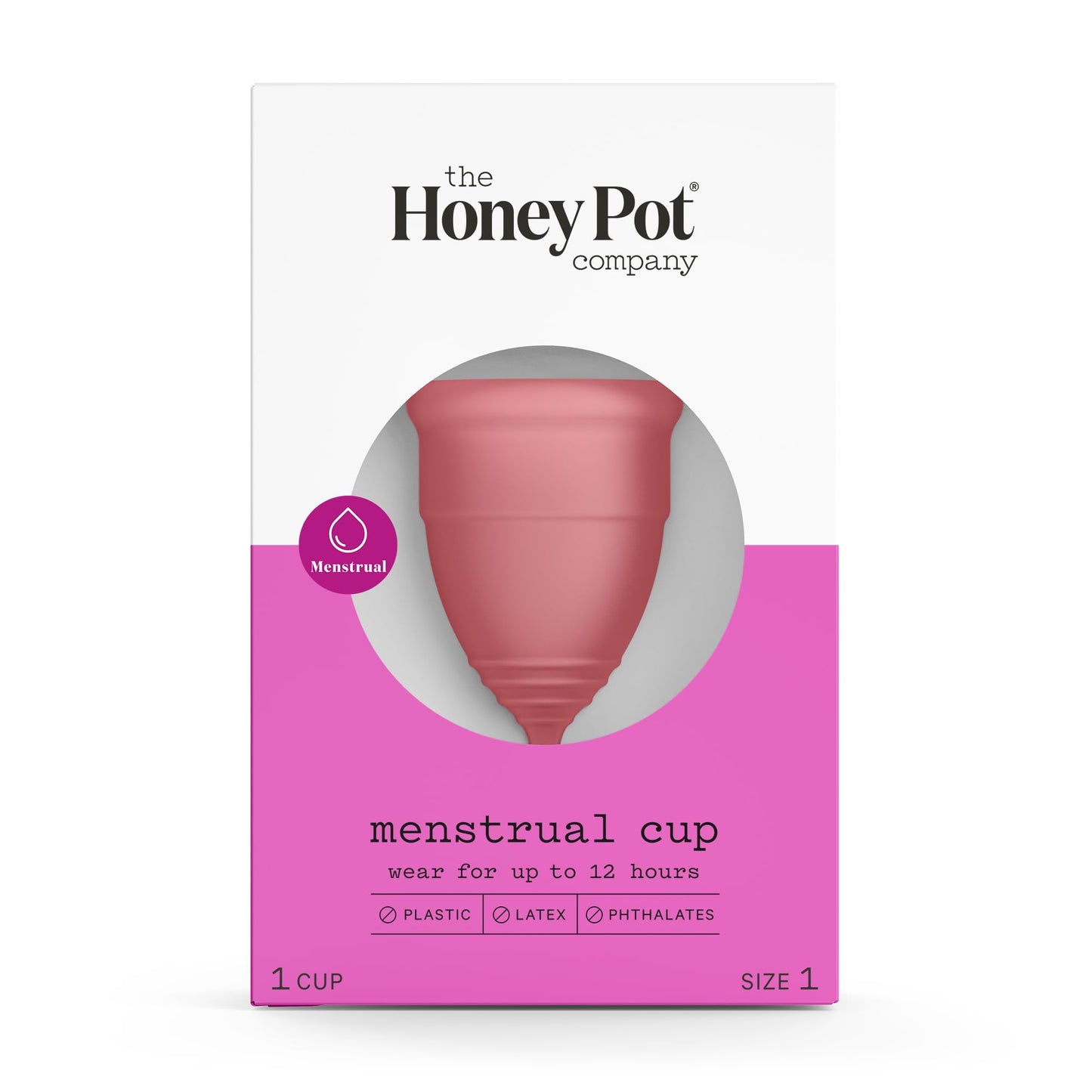 The Honey Pot Company - Everyday Panty Liners for Women - Herbal Infused w/Essential Oils for Cooling Effect & Menstrual Cup - 12 Hour Reusable Protection for Periods - Feminine Care - Size 1
