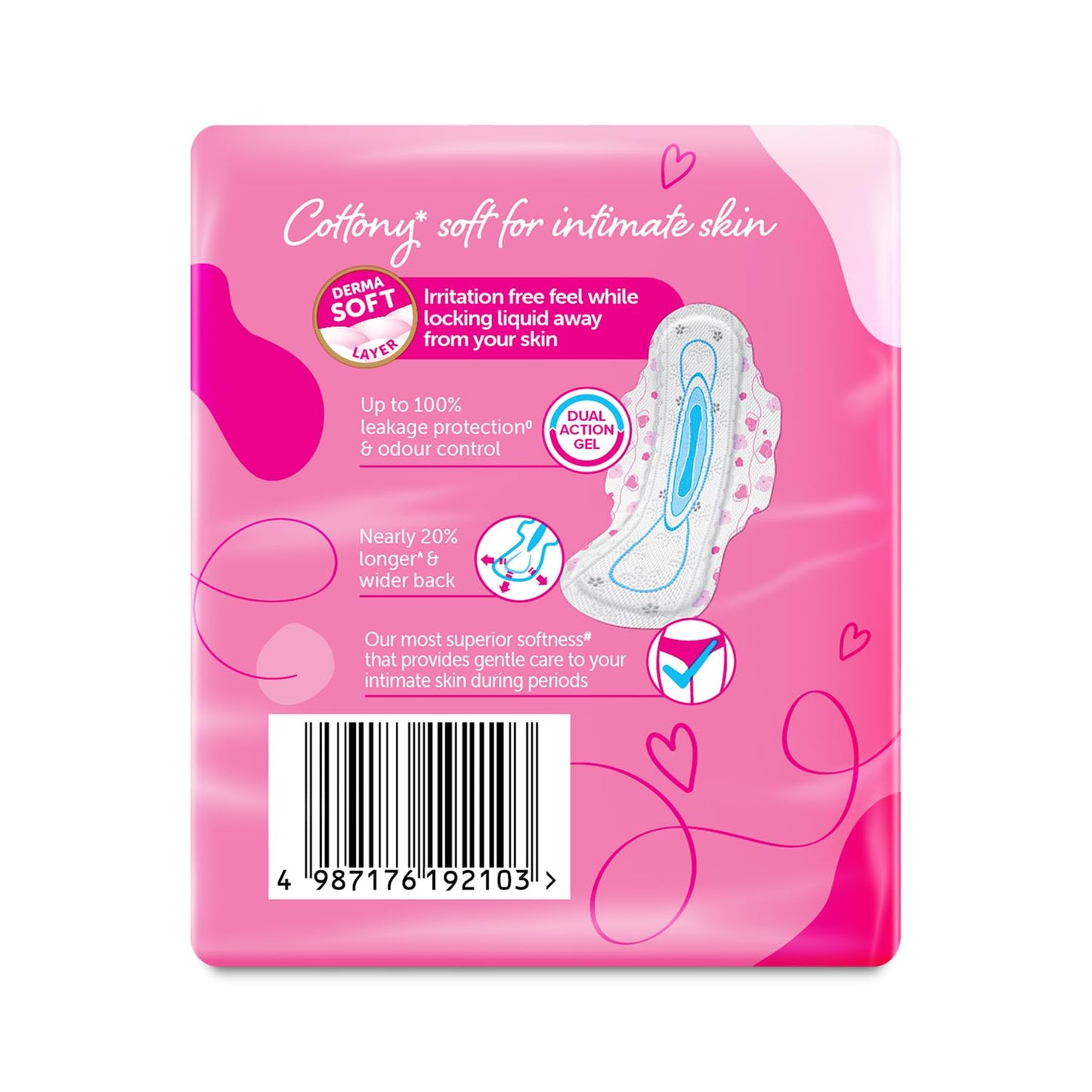 Whisper Ultra Soft Sanitary Pads - 15 Pieces (XL)