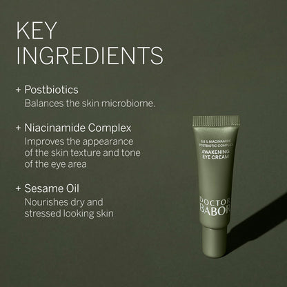 BABOR DOCTOR Microbiomic Awakening Eye Cream (15 ml) - Professional Anti-Ageing Skincare for Under Eyes - Eye Cream to Conceal Puffiness and Signs of Ageing