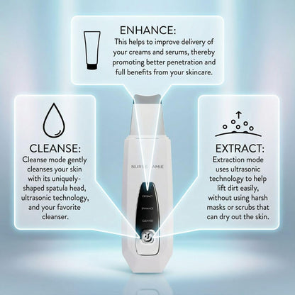 Nurse Jamie Dermascrape 3-in-1 Sonic Beauty Tool – Cleanse, Extract & Enhance Skincare Absorption