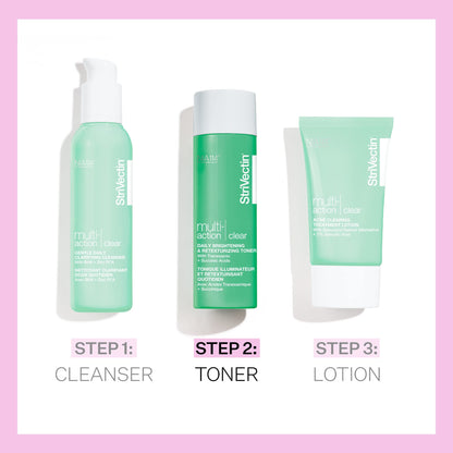 StriVectin Multi Action Clear for Acne and Blemish Prone Skin for Clearer, Smooth and Brighter Skin, Less Breakouts and Pimples for Healthy Looking Skin