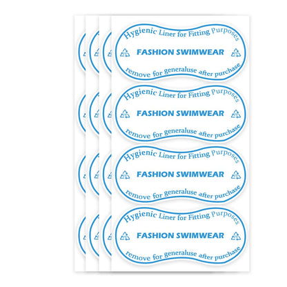 Adhesive Protective Hygiene Try On Stickers for Swimwear,Swimsuits and Lingerie 4x2 inch Panty Liner/Barrier(Pack-100)