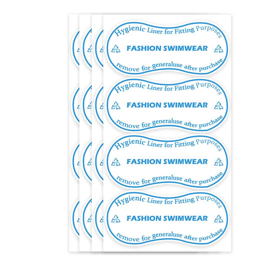 Adhesive Protective Hygiene Try On Stickers for Swimwear,Swimsuits and Lingerie 4x2 inch Panty Liner/Barrier(Pack-100)