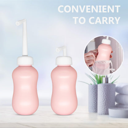 Peri Bottle for Postpartum Care, Upside Down Perineal Bottle for New Mom Postpartum Essential, Feminine Hygiene Care, 10 Oz Portable Bidet with Storage Bag for Postpartum Recovery