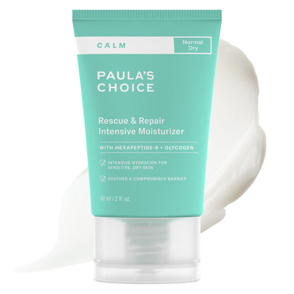 Paula's Choice CALM Rescue & Repair Moisturizer for Sensitive Skin, Soothes Redness, Suitable for Rosacea-Prone & Eczema-Prone Skin, Fragrance-Free & Paraben-Free
