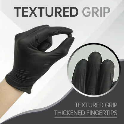 Jointown Nitrile Exam Gloves, Black Medical Gloves Disposable Latex Free Powder-Free For Exam, Food Prep Cleaning, Large Case of 1000, L