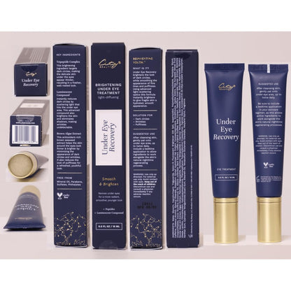 City Beauty Under Eye Recovery - Anti-Aging Eye Cream - Smooth & Brighten - Natural Formula with Peptides - Solution For Dark Circles & Wrinkles - Clean & Cruelty-Free Skin Care