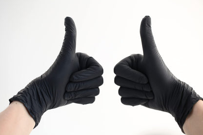 Perfect Stix Black Nitrile Exam Gloves - Size M - Pack of 100ct