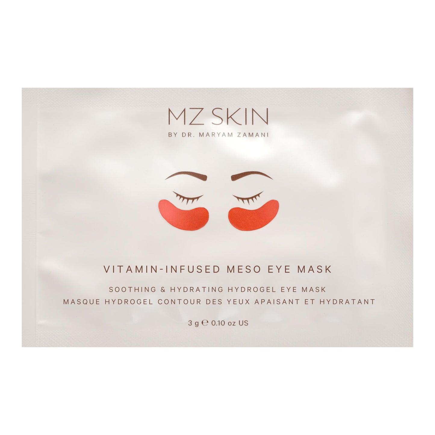 MZ SKIN Vitamin-Infused Meso Eye Mask | Hyaluronic Acid & Niacinamide Enhanced Hydrogel Treatment for Tired Eyes, Perfect For Anti-Aging, Wrinkles, Fine Lines & Dark Circles, Fragrance Free