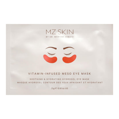 MZ SKIN Vitamin-Infused Meso Eye Mask | Hyaluronic Acid & Niacinamide Enhanced Hydrogel Treatment for Tired Eyes, Perfect For Anti-Aging, Wrinkles, Fine Lines & Dark Circles, Fragrance Free