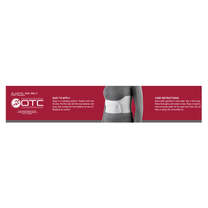 OTC Rib Belt for Women, 6-Inch Elastic Chest Panel, Universally Adjustable
