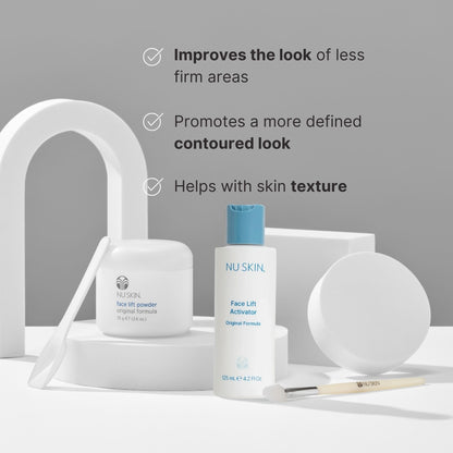 Nu Skin Face Lift Powder with Activator | Instant Smoothing Effect for Face & Neck | Supports a Refreshed Appearance | Daily Cosmetic Face Powder