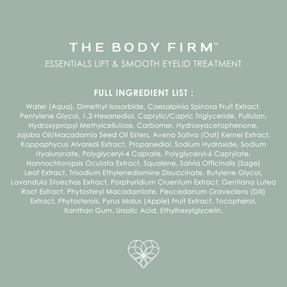 Body Firm Crepe Erase Lift & Smooth Eyelid Treatment, Anti Aging Eye Cream & Serum for Dark Circles, Puffiness, Wrinkles, Firming & Tightening Eye Lift Cream with Rollerball Applicator, 0.77 FL Oz