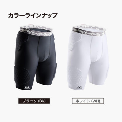 McDavid Compression Padded Shorts with HEX, Hip, Tailbone, Thigh Pads - Girdle Tights for Football, Hockey, Basketball-Unisex