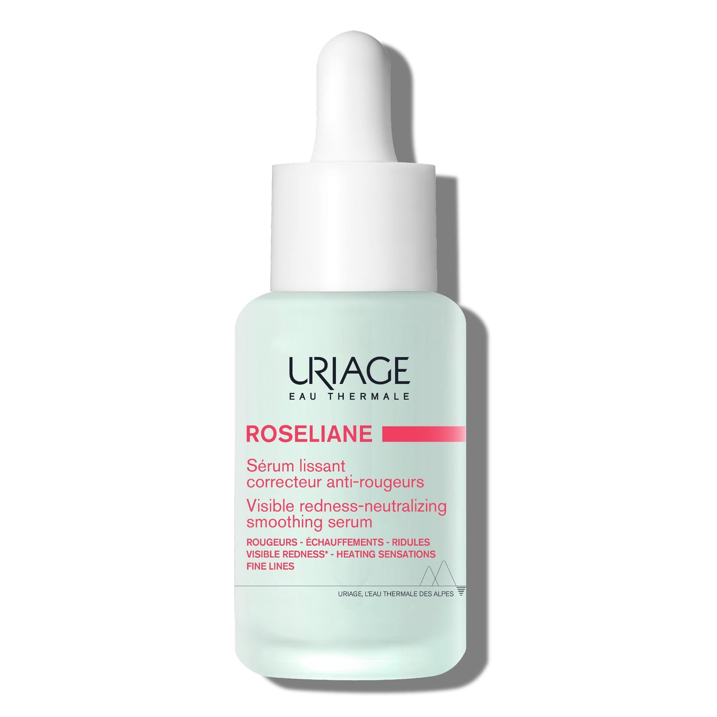 Uriage Roseliane Smoothing Serum, Visibly Calms Redness, Heating Sensations, Fine Lines, Face, Hesperidin, Enoxolone, Niacinamide, Squalane, Uriage Thermal Water