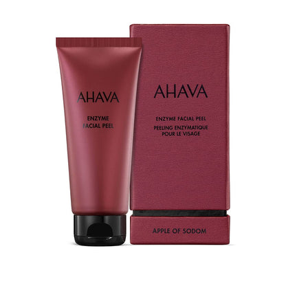 AHAVA Apple of Sodom Enzyme Facial Peel - Gentle exfoliating cream for tightness, illuminates natural glow, reduces pores & smoothes lines, enhances texture, with Osmoter & Papaya Enzymes, 3.4 Fl.Oz