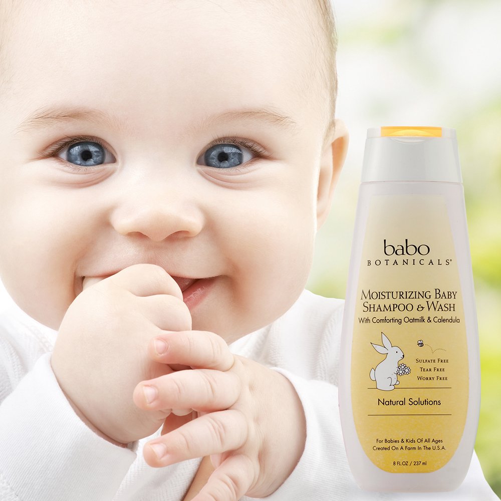 Babo Botanicals Moisturizing Oat & Calendula Miracle Face Cream – Shea Butter Hydration for Dry or Sensitive Skin – Gentle for Baby, Toddler, Kids & Family – Vegan