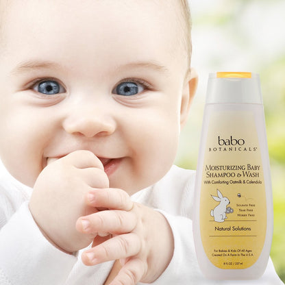 Babo Botanicals Moisturizing Oat & Calendula Miracle Face Cream – Shea Butter Hydration for Dry or Sensitive Skin – Gentle for Baby, Toddler, Kids & Family – Vegan