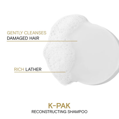 Joico K-PAK Daily Reconstructing Shampoo | For Damaged Hair | Repair Damage & Prevent Breakage | Double Hair Strength | Boost Shine | With Keratin & Guajava Fruit Extract