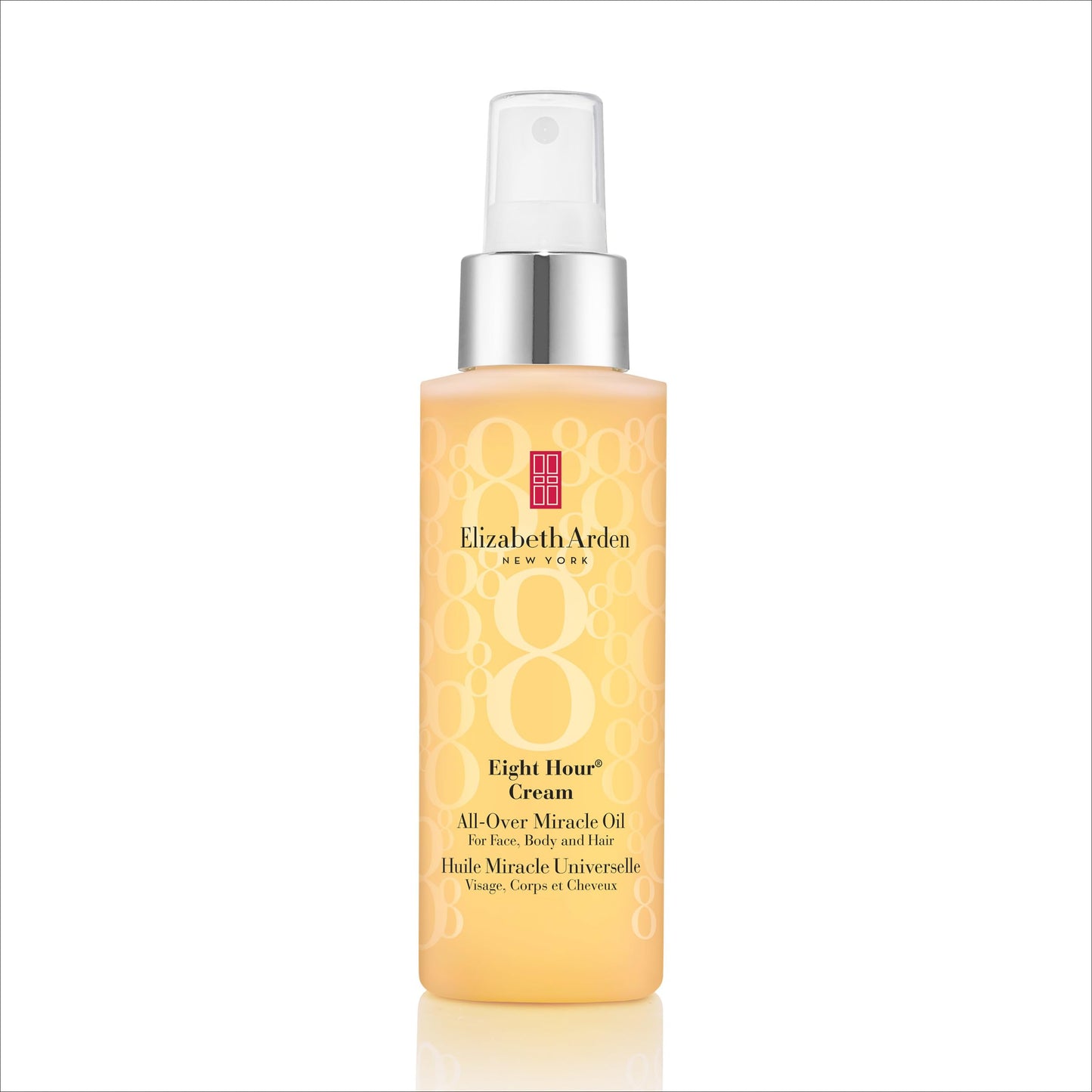 Elizabeth Arden Eight Hour All-Over Miracle Oil, Hydrating Spray Moisturizer for Face, Body & Hair, Vitamin E & Tsubaki Oil, Non-Comedogenic, Lightweight, 3.4 oz