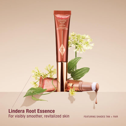 Charlotte Tilbury Hollywood Liquid Contour Wand - Easy-to-Use Contour Stick & Liquid Bronzer for Sculpting & Shaping - Leaves a Natural-Looking Sculpted Finish