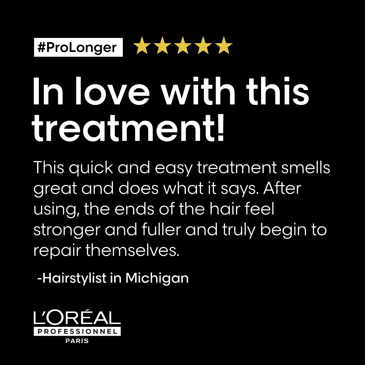 L'Oréal Professionnel Paris Pro Longer Concentrate Treatment - For Thinned Hair, Fills and Visibly Reduces Split Ends, Provides Thicker Hair and Shine