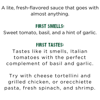 Always Fresh, Two Servings, Tomato Basil Gourmet Pasta Sauce (2-pack), Le Sauce & Co. Imported Italian San Marzano Tomatoes, Tomato Sauce, All Natural, Low Sugar, Fresh Basil, Light Tomato Sauce
