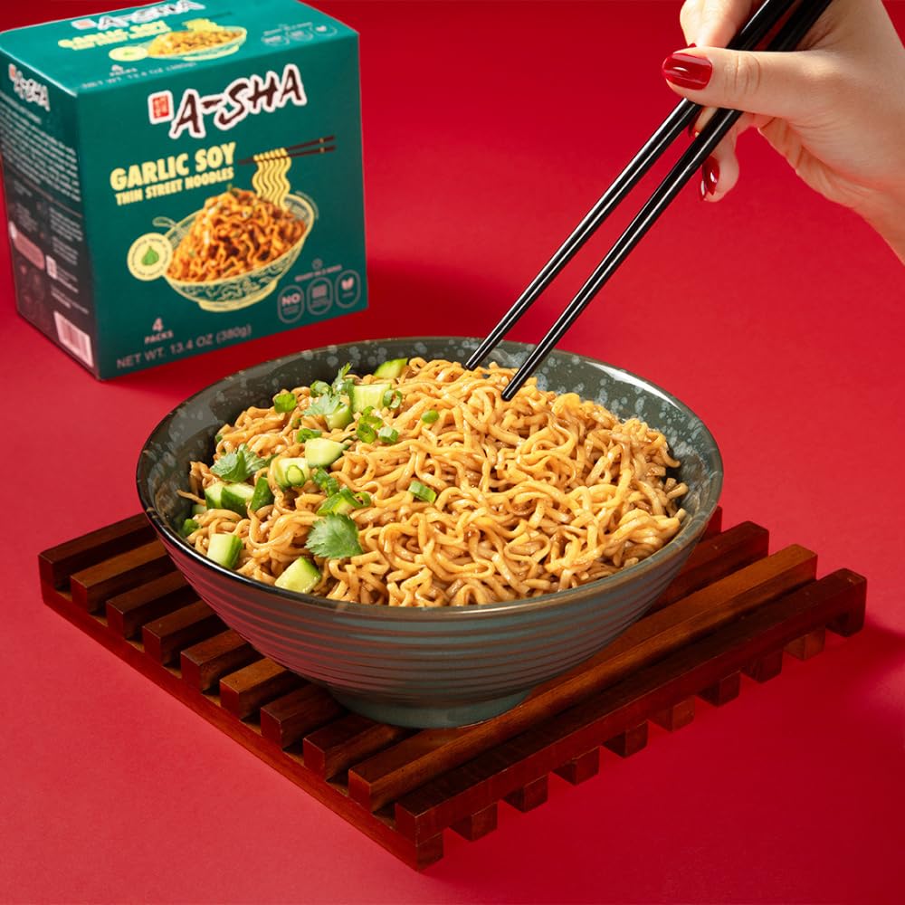 A-Sha The Signature Noodles Collection (3 Flavors, 12 Packs) | 11g+ of Protein | Premium Air Dried Never Fried Noodles