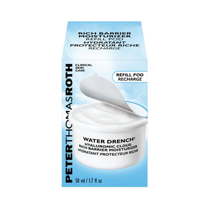 Peter Thomas Roth | Water Drench® Hyaluronic Cloud Rich Barrier Moisturizer Refill Pod | Hyaluronic Acid Barrier Cream For Dry Skin, Fragrance-Free