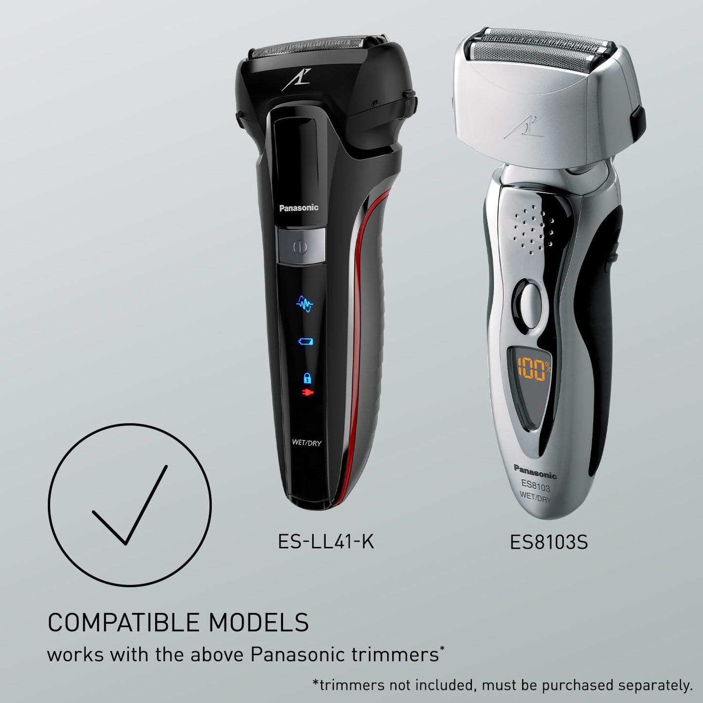 Panasonic Shaver Replacement Outer Foil and Inner Blade Set WES9013PC, Compatible with ARC3 3-Blade Shavers ES-LL41-K, ES8103S