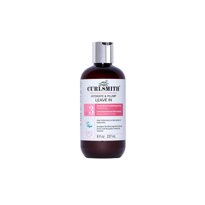 CURLSMITH Hydrate & Plump Leave In Conditioner for Curls, Lightweight Volumizing Conditioner For All Curl Types, Vegan & Cruelty-free (8 oz)