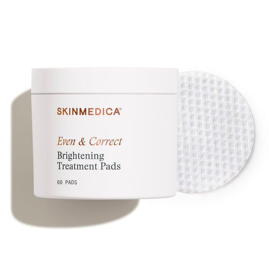 SkinMedica Even & Correct Brightening Treatment Pads For Face Exfoliating, 10% Glycolic Acid Pads That Are Retinol-Free, Alcohol-Free and Hydroquinone-Free, 60 Ct