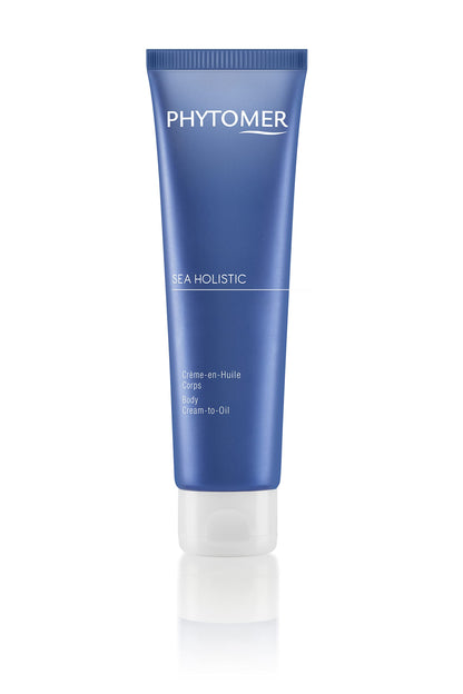 PHYTOMER Sea Holistic Body Cream-to-Oil Skin Moisturizer | Moisturize & Nourish Dry Skin | Rich Hydrating Cream Transforms into Lightweight Oil | Sustainable, Natural Ingredients | 150ml