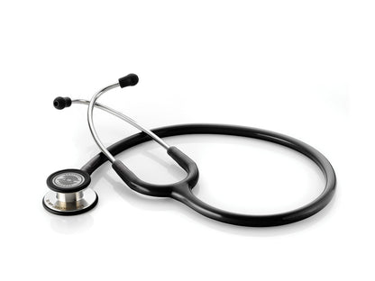 ADC Adscope 608 Convertible Clinician Stethoscope with Tunable AFD Technology, Adult Diaphragm and Adult Bell or Pediatric Diaphragm, 31 inch Length, Black