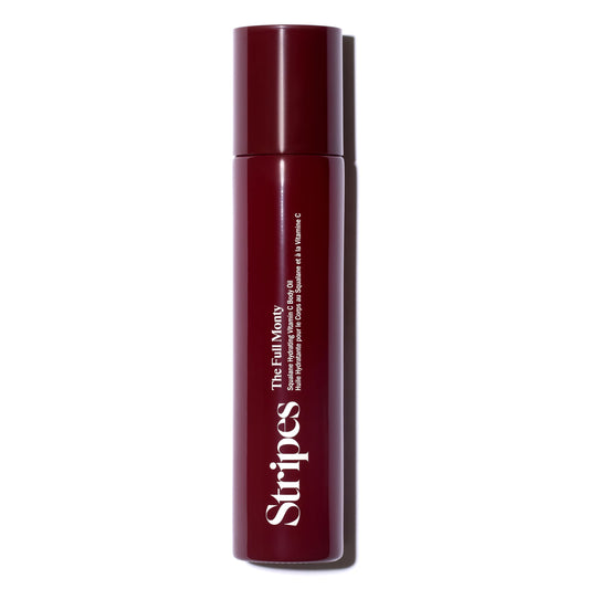Stripes Naomi Watts The Full Monty Post Shower Body Oil To Brighten Hydrate With Squalane Vitamin C Improve Skin Softness Elasticity Moisture Balance