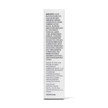 goop Beauty Clean Lip Balm | Dry Lips Treatment | Coconut Oil, Pomegranate Extract, & Shea Butter | Petroleum Free | 0.16 oz