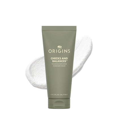 Origins Checks and Balances Polishing Face Scrub | Gently Exfoliates to Smooth Skin & Visibly Minimize Pores | With Bamboo, 2.5 Fl Oz