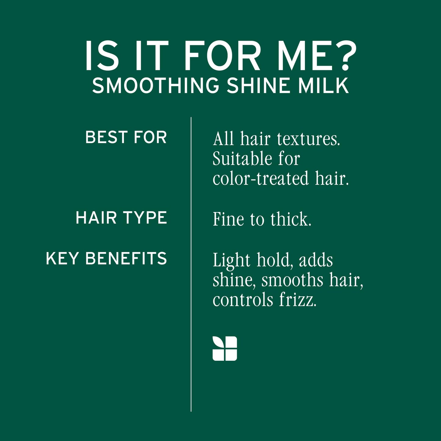 Biolage Smooth Shine Milk - Smoothing Leave-In Spray, Adds Shine, Reduces Frizz, Lightweight Hold, Styling Primer, Vegan & Paraben-Free
