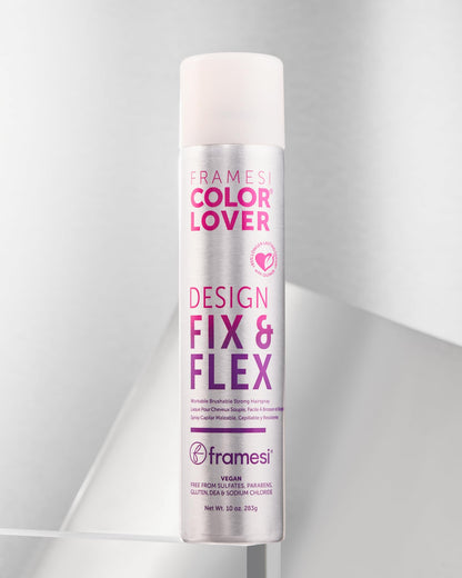 FRAMESI Color Lover Design Fix & Flex Strong Hold Hairspray, 10 oz, Workable and Brushable Hair Spray
