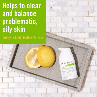 GOLDFADEN MD Detox Hydrating Gel for Face | BHA Skin Balancing Treatment Moisturizer w/Salicylic Acid & Mallow Extract| Helps Clear & Balance Oily, Problematic Skin 1.7 fl oz