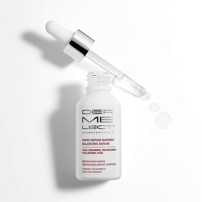 Dermelect Cosmeceuticals Rapid Repair Barrier Balancing Serum – Super-Hydrating Treatment with Niacinamide, Hyaluronic Acid, Prebiotics, & Antioxidants for Smooth, Radiant Skin 1.0 oz