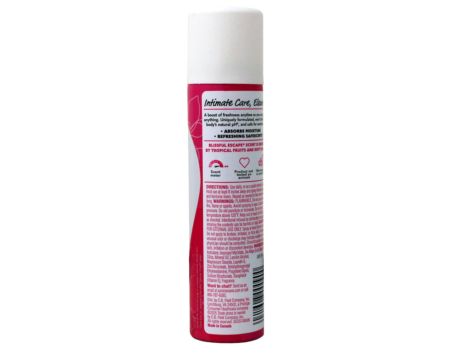 Summer's Eve Intimate Blissful Escape Dry Body Deodorant, 2 Ounce (Pack of 4)