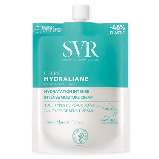 SVR Hydraliane Face Lotion for All Skin Types, Even Sensitive. 24hr Hydrating Cream with 100% Natural Origin Ingredients. Hyaluronic Acid & Glycerin Moisturizer for Babies, Kids & Adults, 1.7 fl.oz.