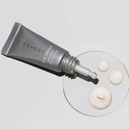 COSMEDIX Brilliant Under Eye Cream for Dark Circles & Puffiness - Firming Eye Serum for Fine Lines, Wrinkles & Puffy Eyebags
