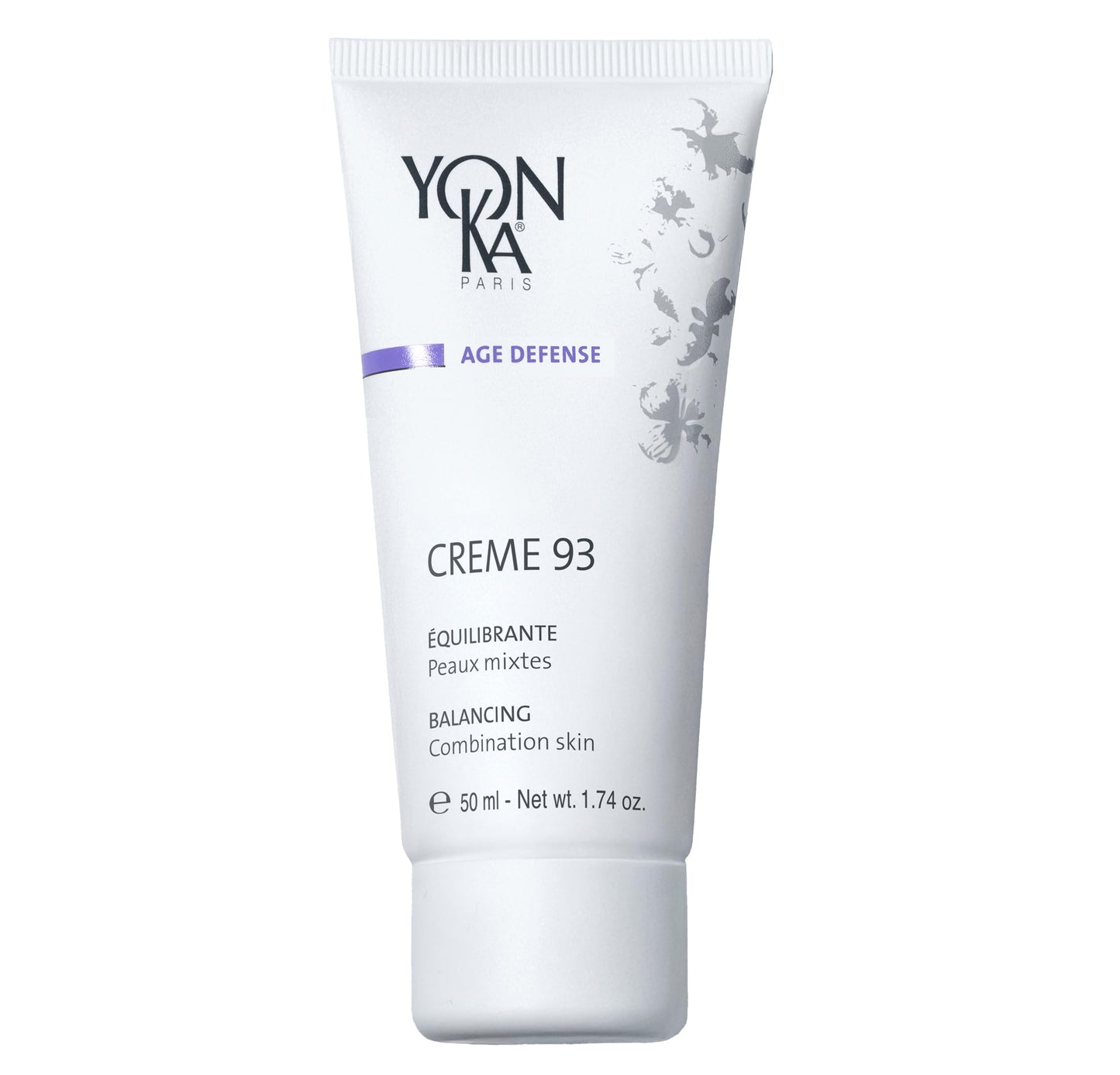 Yon-Ka Creme 93 Mattifying Moisturizer | Balancing Facial Cream for Combination Skin | Balance Oily Complexion with Vitamins A, C and E | Paraben-Free | 1.74 oz