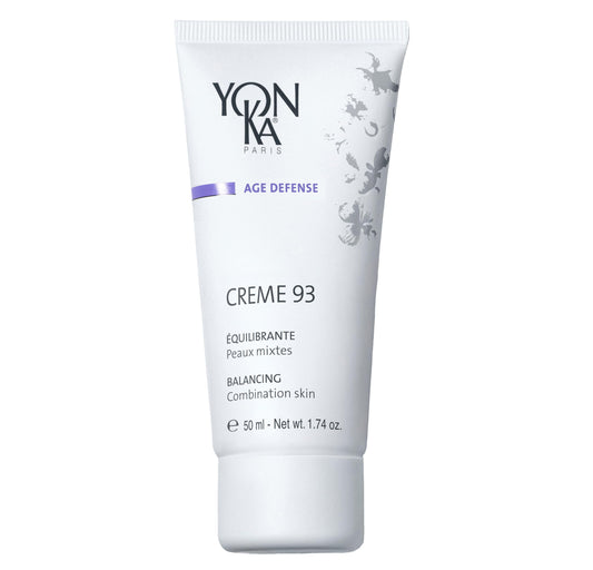 Yon-Ka Creme 93 Mattifying Moisturizer | Balancing Facial Cream for Combination Skin | Balance Oily Complexion with Vitamins A, C and E | Paraben-Free | 1.74 oz