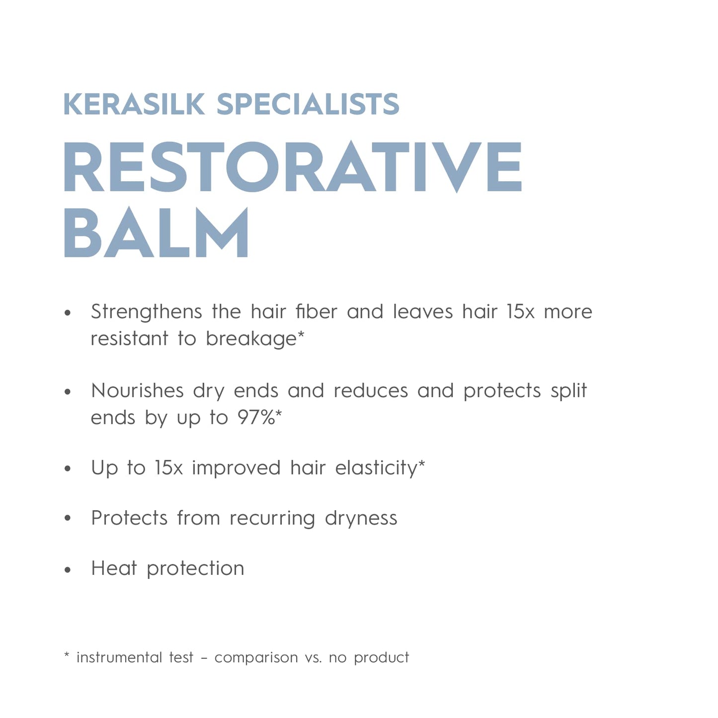 KERASILK Restorative Balm | Intensely Repairs & Minimizes Breakage | Nourishes Dry Ends & Strengthens Strands | With Heat Protection | For Dry, Stressed & Damaged Hair | 75ml