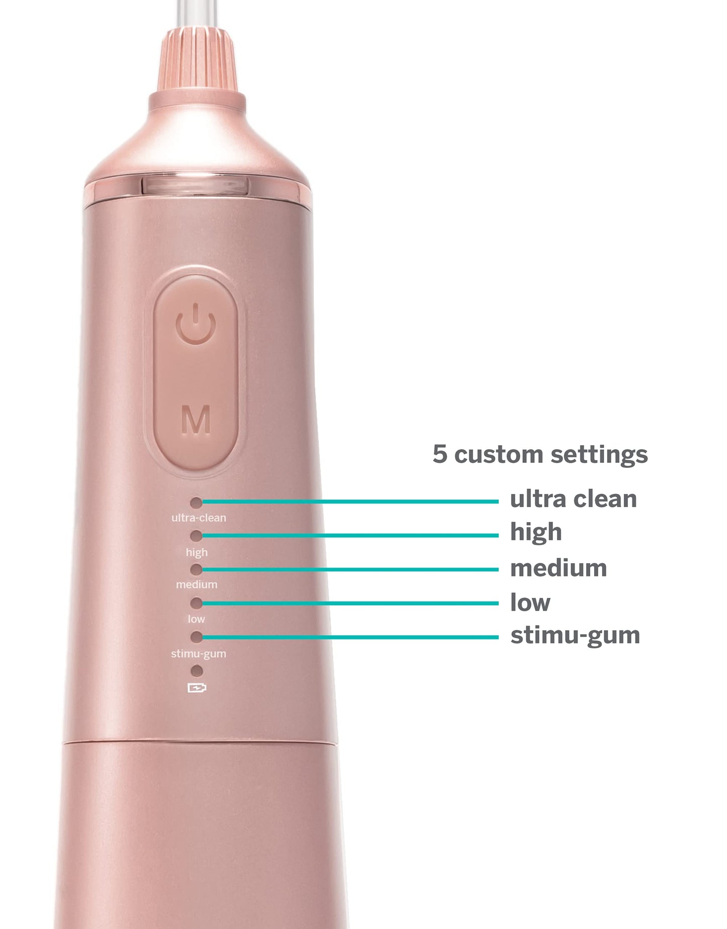 Supersmile Professional Zina Water Flosser, Rechargeable Cordless Teeth and Gum Flosser