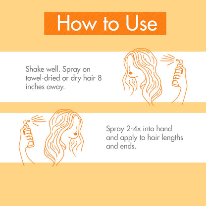 Klorane Nourishing Dry Hair Oil with Mango, Hydrating and Protecting Bi-Phase Spray, Paraben, Sulfate and Alcohol Free, Vegan, Dermatologist tested